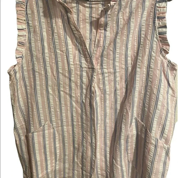 For Cynthia women’s sleeveless striped blouse size Medium - Picture 2 of 5